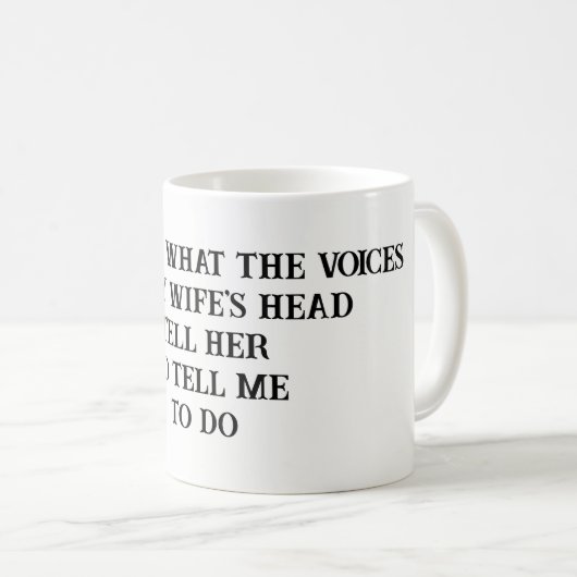 Mok van de grap van de echtgenote (Voorkant rechts)