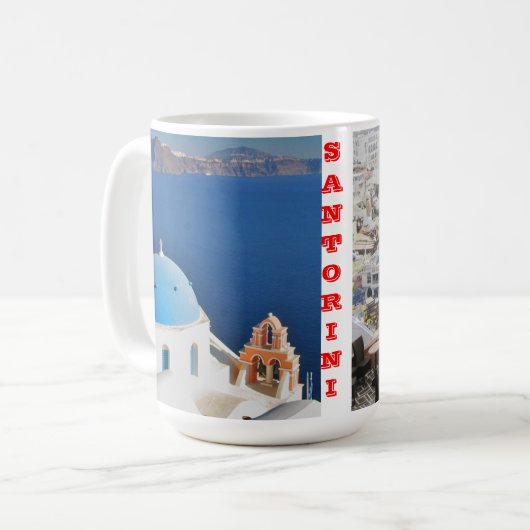 Mok van de Griekse eilanden Santorini (Voorkant links)