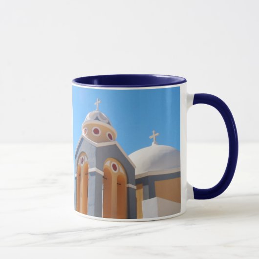 Mok van de Griekse eilanden Santorini (Rechts)