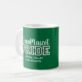 Mok van de groene school Pride Mascot Name Coffee (Voorkant links)