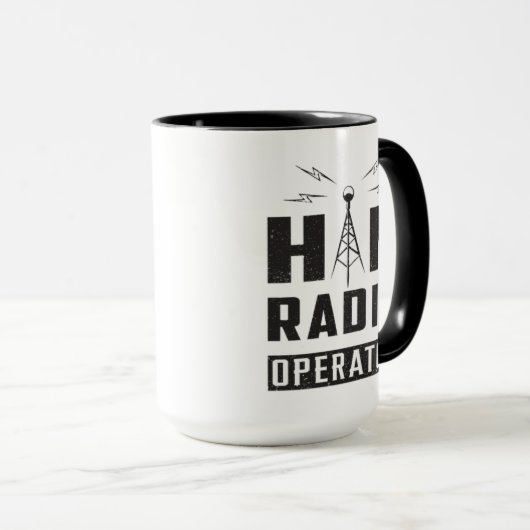 Mok van de ham-radio-operator (Voorkant rechts)