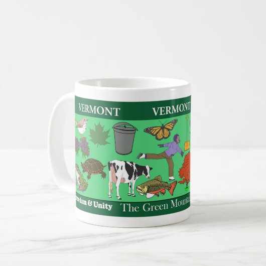 Mok van de herdenkingsdag van Vermont (Voorkant links)