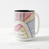 Mok van de historische kaart van New Orleans (Voorkant rechts)