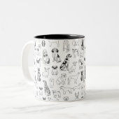 Mok van de hond - mok van het hondenliefhebber, on (Voorkant links)