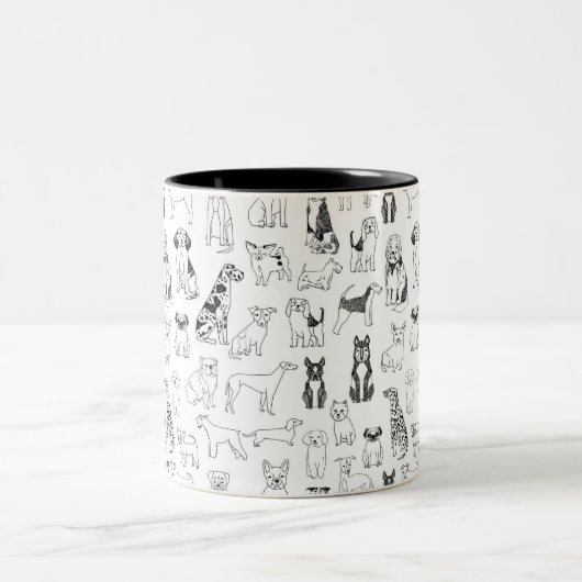 Mok van de hond - mok van het hondenliefhebber, on (Center)
