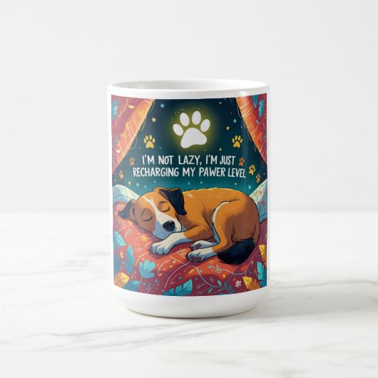 Mok van de hond - Recharge My Pawer Level - Funny  (Center)