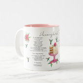 Mok van de Hummingbird Cake Recipe Two-Tone Coffee (Voorkant links)