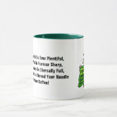 Mok van de Ierse quilt & Leprechaun met grappige v (Midden)