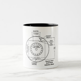 Mok van de inductiemotor met splitfase van de reac