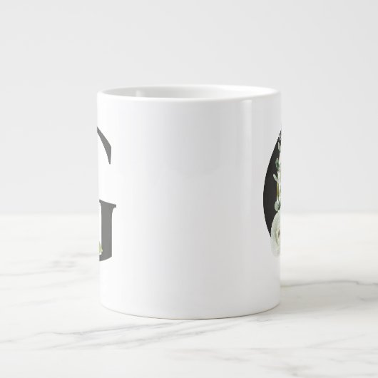 Mok van de initiaal met de letter G - Floral van d (Voorkant)