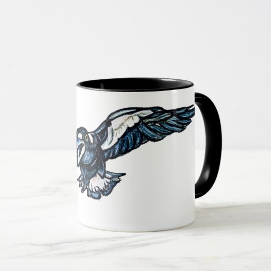 Mok van de inslaande ekster (Voorkant rechts)