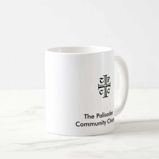 Mok van de kerk van de Palisades (Voorkant rechts)