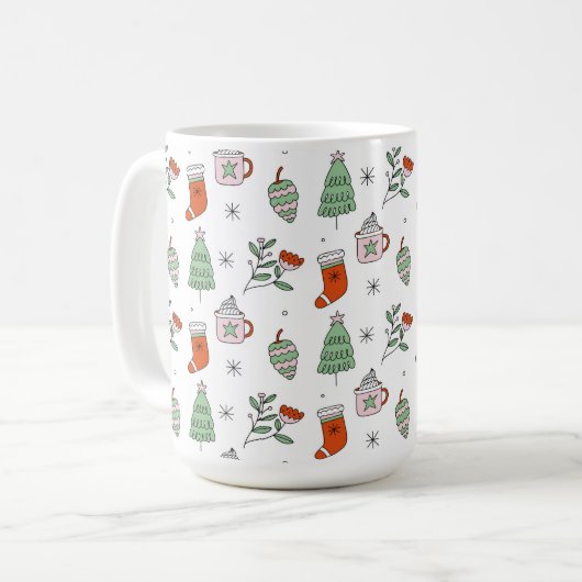 mok van de kerstvakantie (Voorkant links)