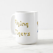 Mok van de koffie van Logo van vliegende trekkers (Voorkant links)