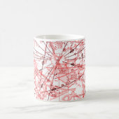 Mok van de koffiekaartje voor de luchtvaart (Center)