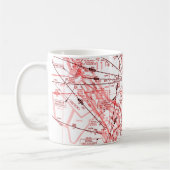 Mok van de koffiekaartje voor de luchtvaart (Links)