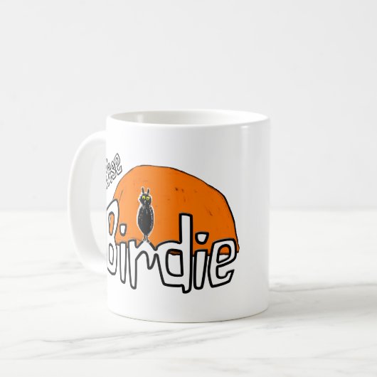 Mok van de koffiekoffie van Wise birdie (Voorkant links)