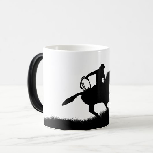 Mok van de landelijke Westerne Cowboy Horse Roping (Voorkant links)