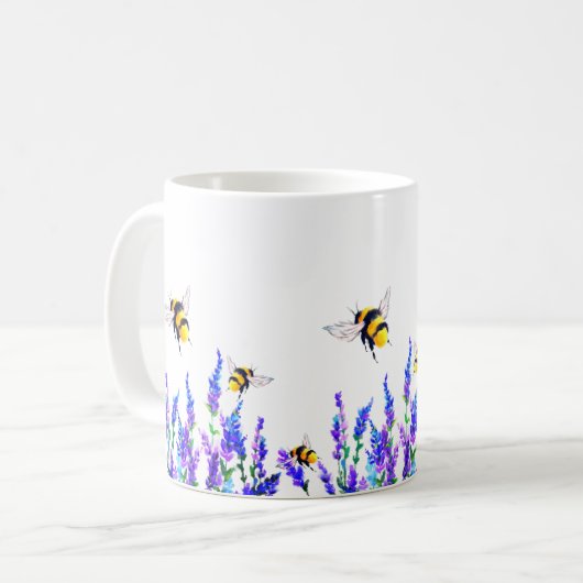 Mok van de lentevloeren en bijen (Voorkant links)
