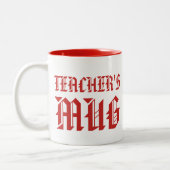Mok van de leraar | Kute Bright Fun Humor Slogan M (Links)