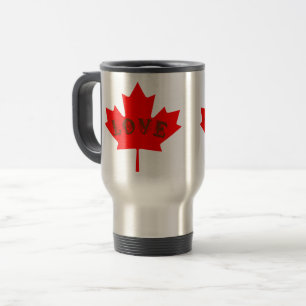 mok van de liefde Canada Day-vlag koffiethee