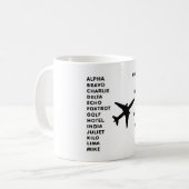 Mok van de luchtvaartcode (Voorkant links)