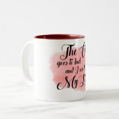 Mok van de Lyrische Waterverf "De stad gaat naar b (Voorkant links)