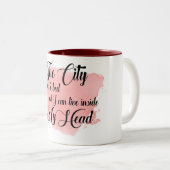 Mok van de Lyrische Waterverf "De stad gaat naar b (Voorkant rechts)