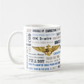 Mok van de marine met lingo en F/A-18F (Links)