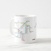 Mok van de metrokaart van Athene (Voorkant links)