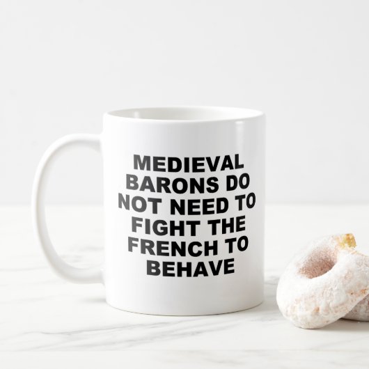 Mok van de middeleeuwse baronnen (Met donut)