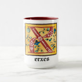 Mok van de middeleeuwse flessenverlichting met let (Midden)