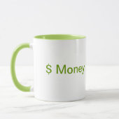 Mok van de 'Money Magnet Coffee' (Links)