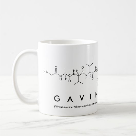 Mok van de naam Gavin peptide (Links)