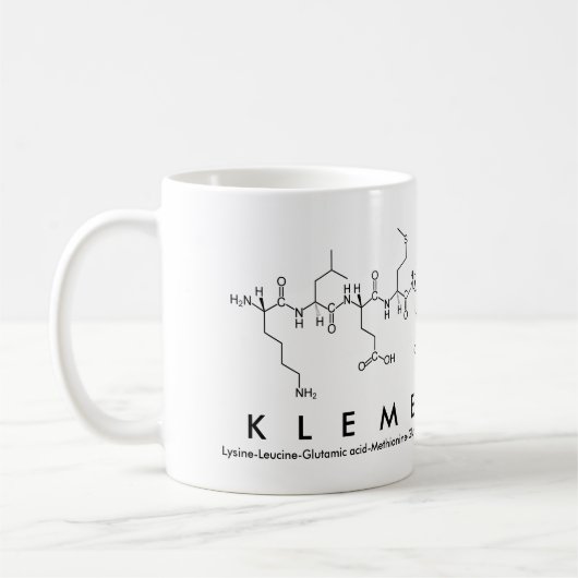 Mok van de naam Klementyna peptide (Links)
