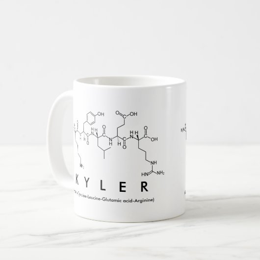 Mok van de naam Kyler peptide (Voorkant links)