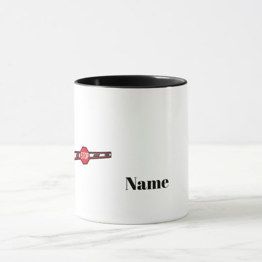 Mok van de naam van de mannelijke U.S. Border Patr (Midden)