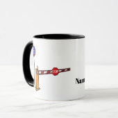 Mok van de naam van de mannelijke U.S. Border Patr (Voorkant links)