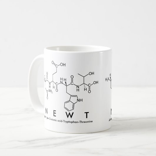 Mok van de Newt peptide name (Voorkant links)