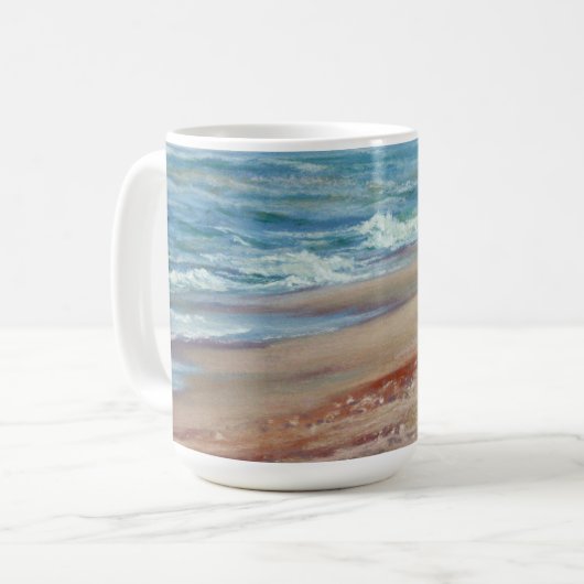 Mok van de oceaanschilderij door Mandy Roeing (Voorkant links)