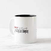 Mok van de oude Engelse Sheepdog (I Love) (Voorkant links)