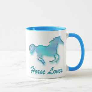 Mok van de paardenloop in Turqoise