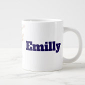 Mok van de pastelbloem | Gepersonaliseerd met Jouw (Rechts)