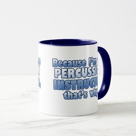 Mok van de percussieinstructeur (Voorkant rechts)