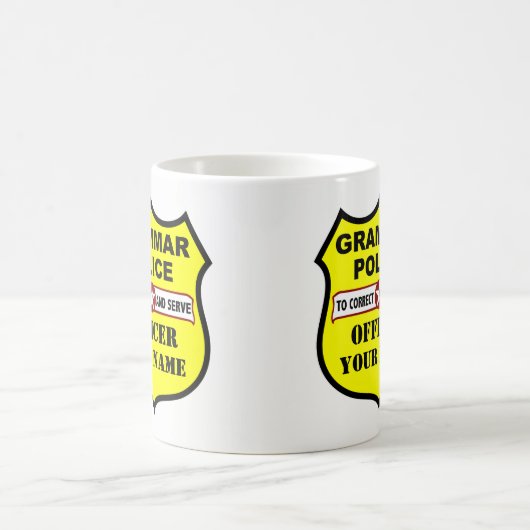  Mok van de politie van Grammar (Center)