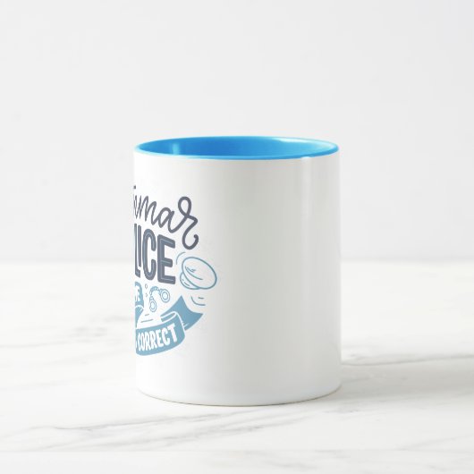 Mok van de politie van Grammar (Midden)