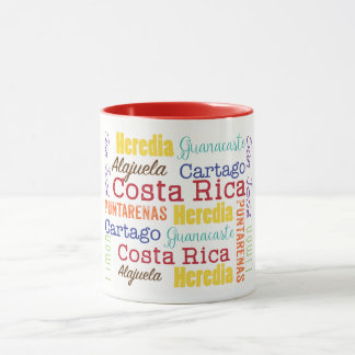 Mok van de provincies Costa Rica Coffee