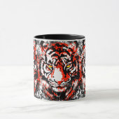 Mok van de Realistische Rode Tijger - Koffiebeker  (Midden)