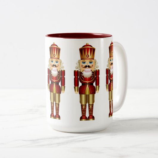 Mok van de Red and Gold Nutcrackers Two-Tone Coffe (Voorkant rechts)