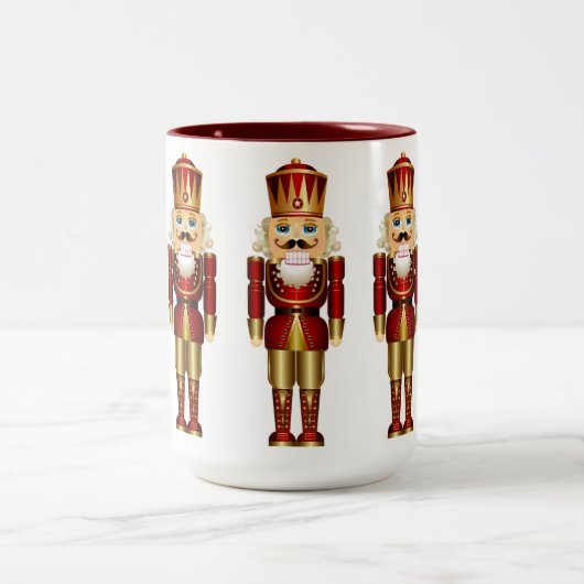 Mok van de Red and Gold Nutcrackers Two-Tone Coffe (Center)